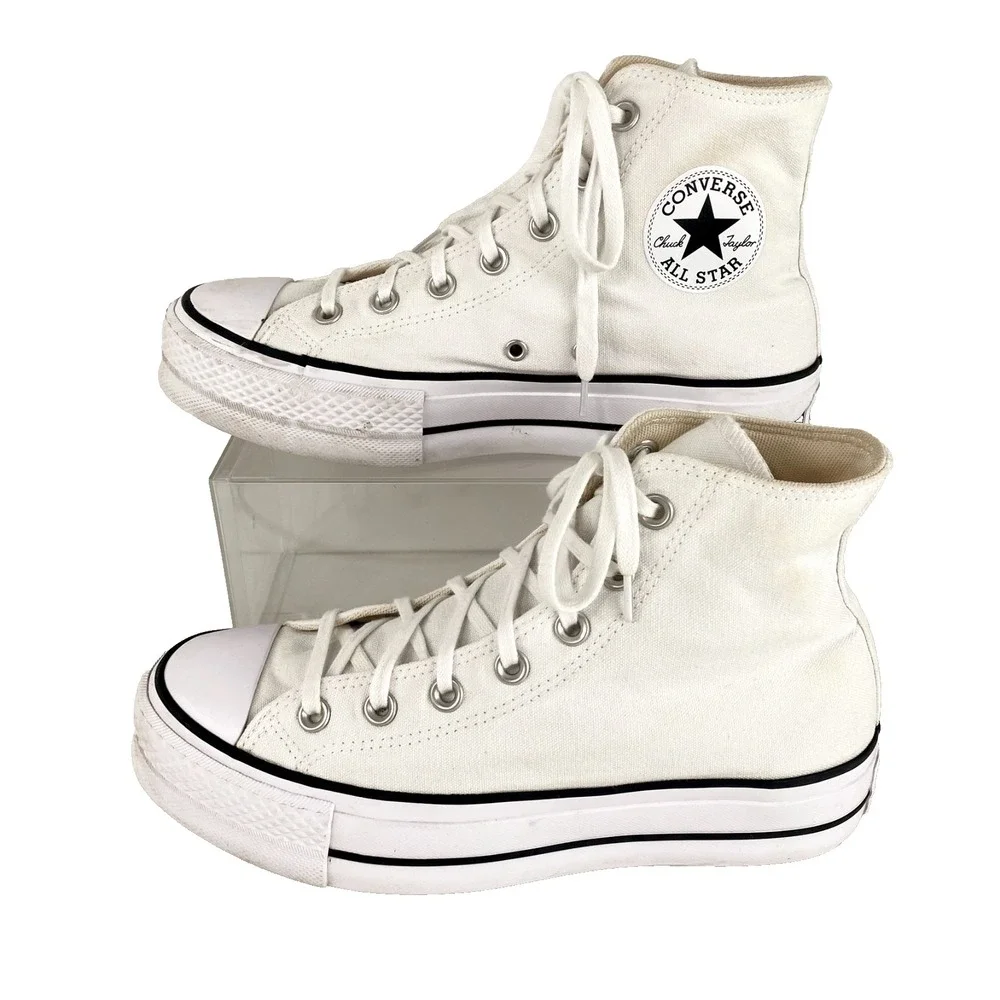 Converse Chuck Taylor All Star Egret Hi Top Womens 8 Cream 1